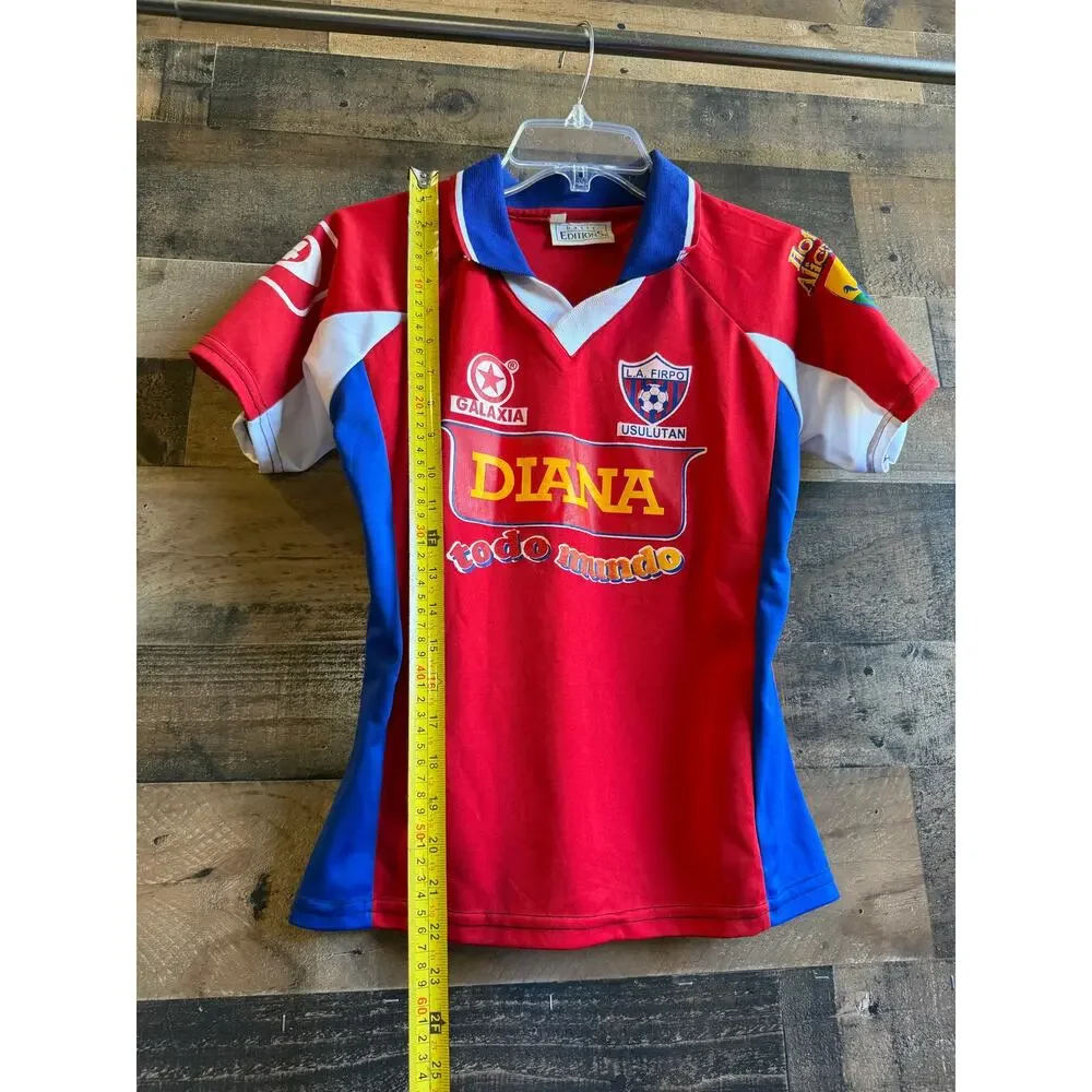 Vintage CD Luis Angel Firpo El Salvador Soccer Jersey Shirt Basic Editions-Large